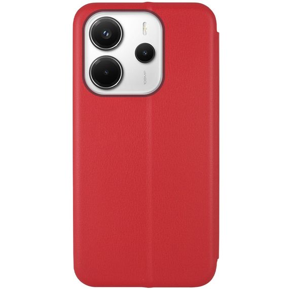 Шкіряний чохол-книжка Classy для Xiaomi Redmi Note 14 4G (Int. version) Червоний | Зображення 1