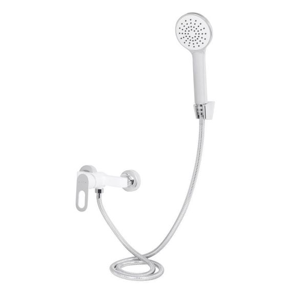 Смеситель для душа Lidz Latwa 010 (с душевым гарнитуром) (k40) LDLAT010WHI45426 White | Зображення 2