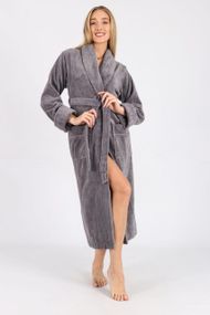 Женский халат Nusa 6895, серый 3XL