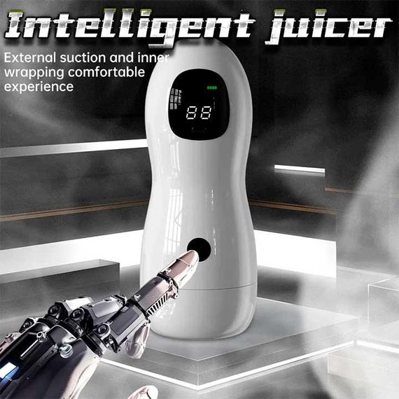 Автоматический мастурбатор с наушниками и дисплеем Sex robot USB Type-C | Зображення 6