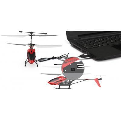 Радиоуправляемая игрушка Syma Вертолёт 2.4 ГГц 23 см со светом, барометром (S5H_red) | Зображення 4