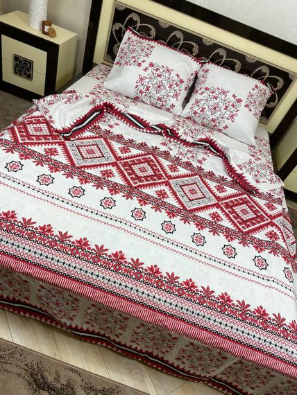 Комплект постельного белья Soft полуторный 150х215 см Вышиванка