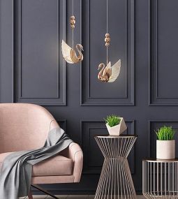 Люстра світлодіодна підвісна LED світильник для квартири на стелю лед 26627 Золото 30-150х17х18 см.