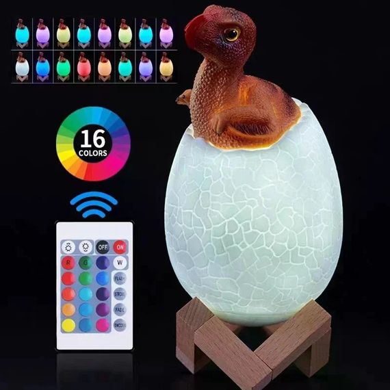 Дитячий нічник Sunroz 3D Dinozaur Lamp | Зображення 5