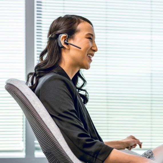 Гарнітура комп&#039;ютерна стерео In-ear Poly Voyager 5200 UC з адаптером BT600 7K2E1AA | Зображення 5