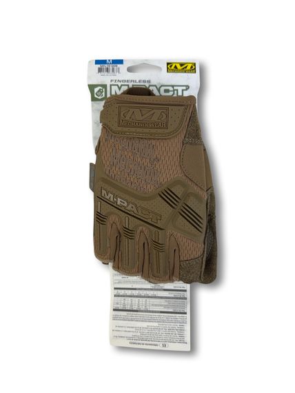 Тактичні безпалі рукавички MECHANIX M-PACT® Fingerless Койот Розмір XL | Зображення 7