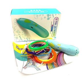 3Д ручка акумуляторна з трафаретами та пластиком для малювання 3Д Pen Зелена