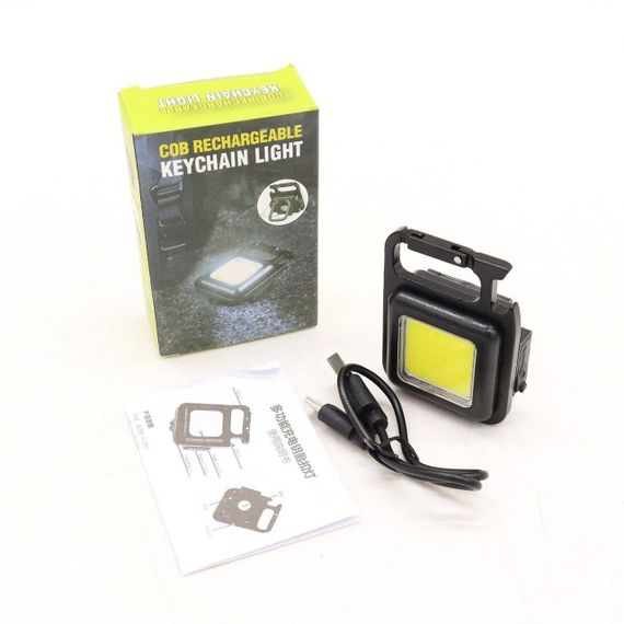 Ліхтарик-брелок від USB, з магнітом та відкривачкою / Акумуляторний міні-ліхтар / Ліхтар-брелок на ключі | Зображення 9