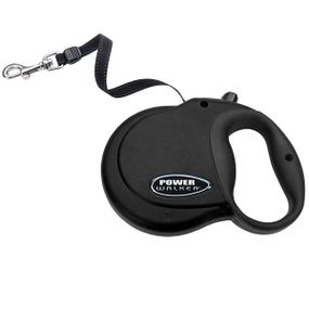 Рулетка Coastal Power Walker Retractable Leash до 50 кг, лента 4.8 м, черная