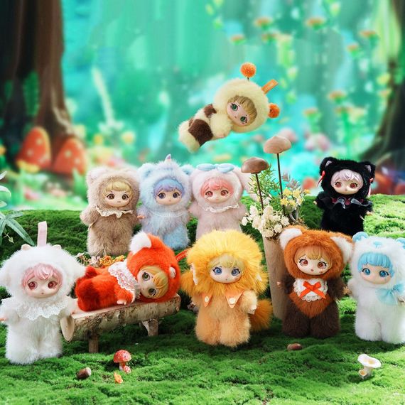 Коллекционная мягкая игрушка с кольцом "Пати зверушек" Pop Top 17Zl-0601 серии "Ziyuli" | Зображення 5