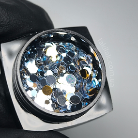 Різнокольорові конфетті №9 Starlet Professional (в баночці)