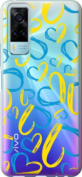 Чехол на Vivo Y31 Сердца UA "5292u-584-17620"