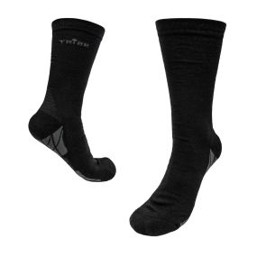 Шкарпетки туристичні Tribe Merino Light T-KB-0008-black, 41/43 (T-KB-0008-black-41-43)