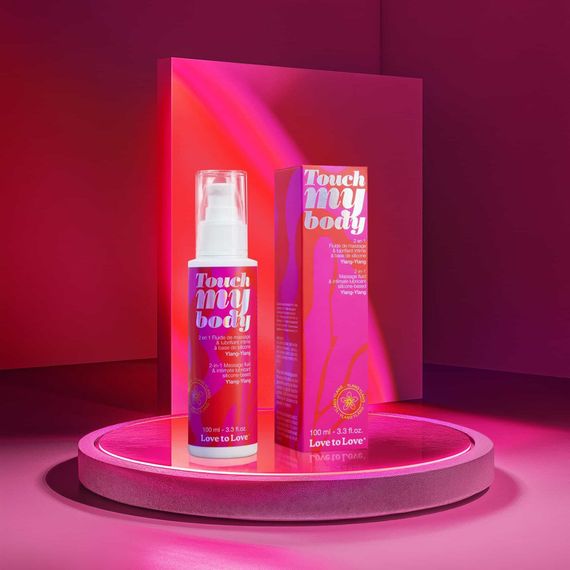 Масажний гель і змазка 2в1 Love To Love TOUCH MY BODY Ylang-Ylang (100 мл) зволожувальний | Зображення 1