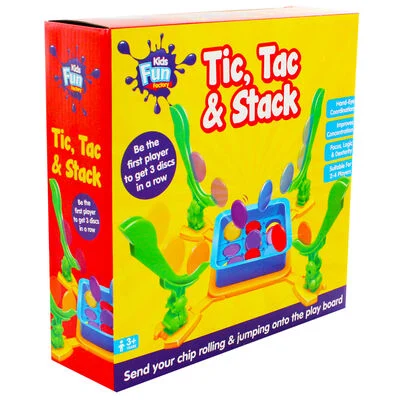 Настольная игра для семьи, 52 фишки Tic Tac & Stack / Детская игра интерактивная | Зображення 3