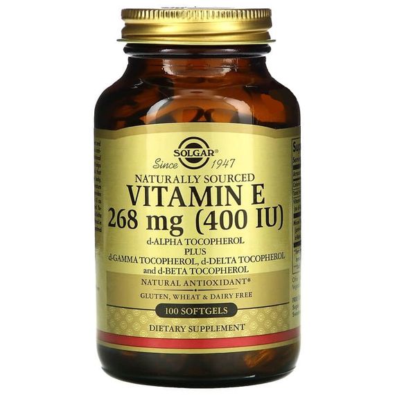 Вітамін E Solgar Vitamin E 400 IU 268 mg 100 Softgels