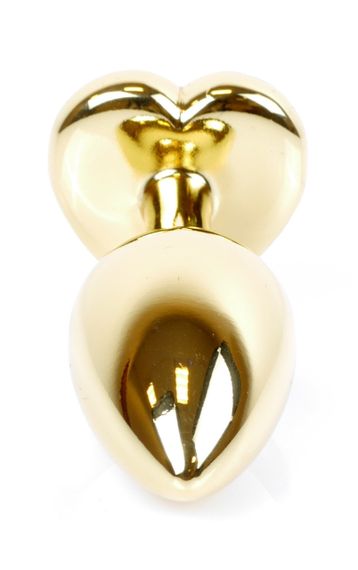 Анальная пробка Boss Series - Jewellery Gold Heart PLUG Light Blue S, BS6400040 sexstyle | Зображення 5