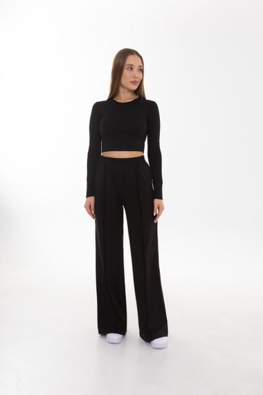 Кроп топ 4Profi с длинным рукавом черный размер М 24628