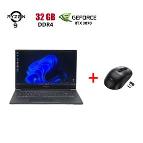 Ігровий ультрабук Б-клас MainGear Vector Pro MG-VCP17A / 17.3" (2560x1440) IPS / AMD Ryzen 9 5900HX (8 (16) ядер по 3.3 - 4.6 GHz) / 32 GB DDR4 / 480 GB SSD / nVidia GeForce RTX 3070, 8 GB GDDR6, 256-bit / WebCam б/в + Подарунок Бездротова миша HOCO GM28