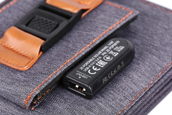 Портативна сонячна панель 2E, 14 Вт зарядний пристрій, USB-A 5V/2.4A (2E-PSP0010) | Зображення 9
