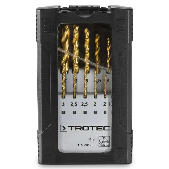 Набір свердел по металу Trotec 15 pieces HSS Metal Drill Set (6200001131) | Зображення 2