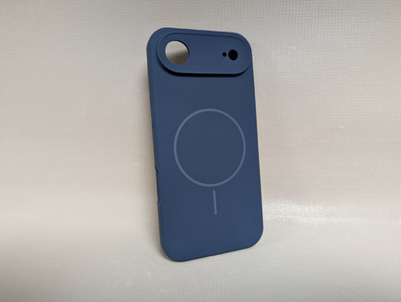 Чохол для iPhone 17 Air / Айфон 17 Аір, Soft Touch, протиударний, MagSafe, синій