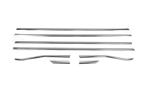 Нижні молдинги стекол (8 шт, нерж) Carmos - Турецька сталь для Honda Civic Sedan 2021-2024 рр | Зображення 5