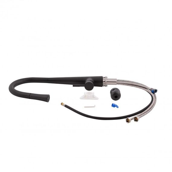 Змішувач для кухні Qtap Evicka з висувним виливом QTEVI9135103UB Black Matt | Зображення 7