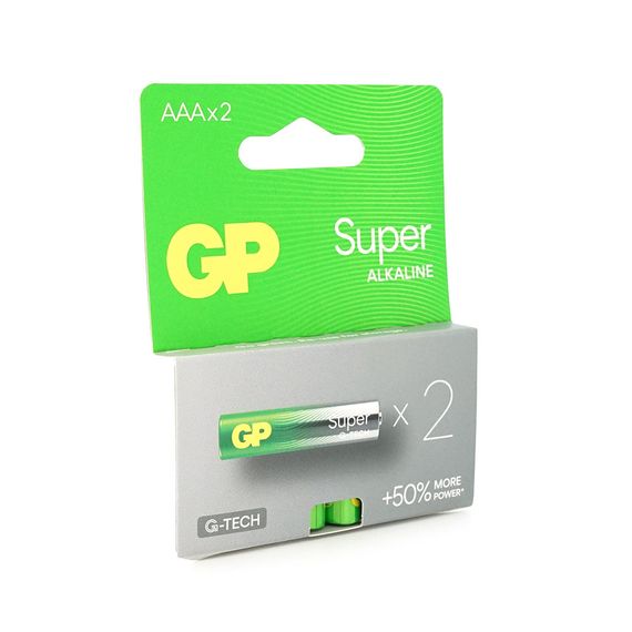 Батарейка GP Super 24A-2UE2,щелочная AAA,2 шт в блистере,цена за блистер