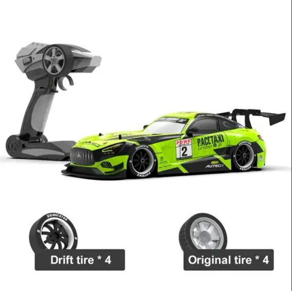Машинка на радіоуправлінні Green Devil AMG 1:16, зелена – спортивна модель для дрифту та перегонів | Зображення 7