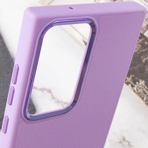 Шкіряний чохол Bonbon Leather Metal Style для Samsung Galaxy S23 Ultra Бузковий / Dasheen | Зображення 4