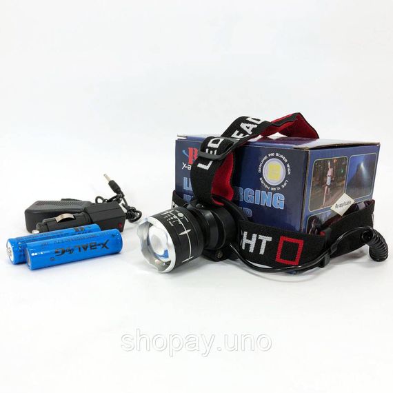 Фонарь на голову для зсу X-Balog, Фонарь на голову для туристов Фонарик роботы TP-36 | Зображення 9