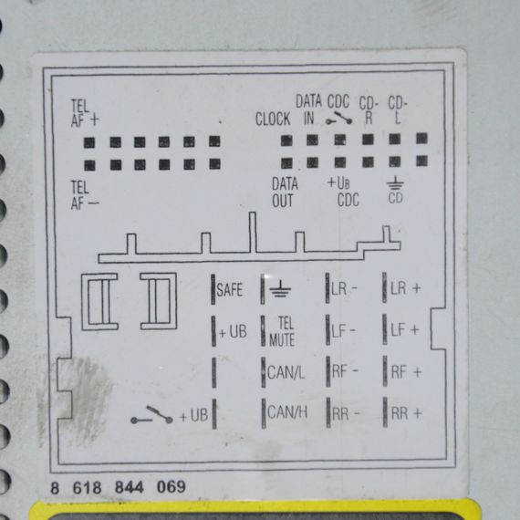 Автомагнітола CD Volkswagen Touran 03-10 / Caddy III 04-... / Golf V магнітола Фольксваген 1K0035191E | Зображення 4