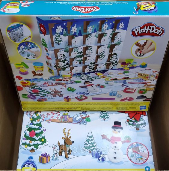 Уцінка Адвент календар Плей До Подарунковий ігровий набір для ліплення, тісто Оригінал Play-Doh Advent Calendar | Зображення 9