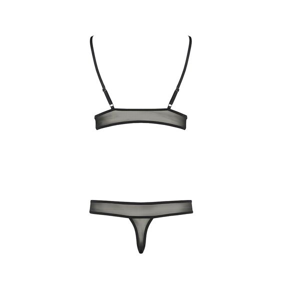 Комплект білизни Passion ERZA SET L/XL, black, ліф і трусики | Зображення 3