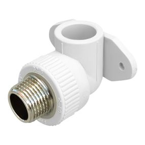 Уголок PPR Blue Ocean настенный с креплением 20х1/2", 90° НР SD00042182