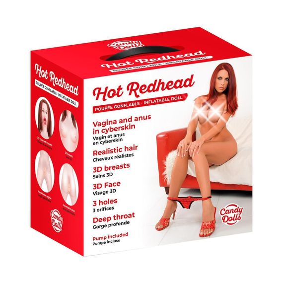 Надувна лялька Candy Dolls Hot Redhead (м'яте паковання!!!) Sex Aura