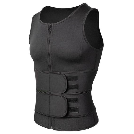 Чоловічий неопреновий жилет Body Shaper Tank Tops XL Black