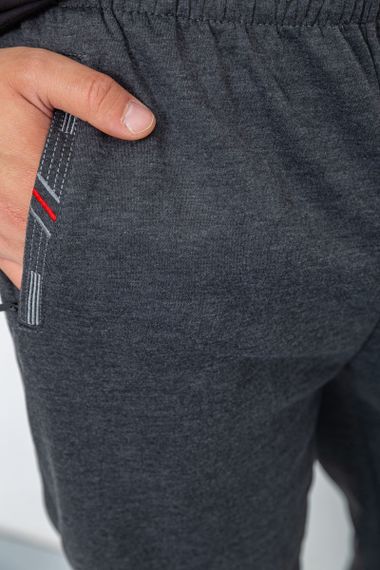 Спорт чоловічі штани, колір темно-сірий, 244R41627 | Зображення 4