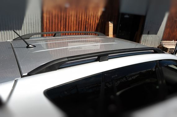 Рейлінги Чорні Турецькі Довга база, Пластикові ніжки для Toyota Rav 4 2006-2013 років | Зображення 3