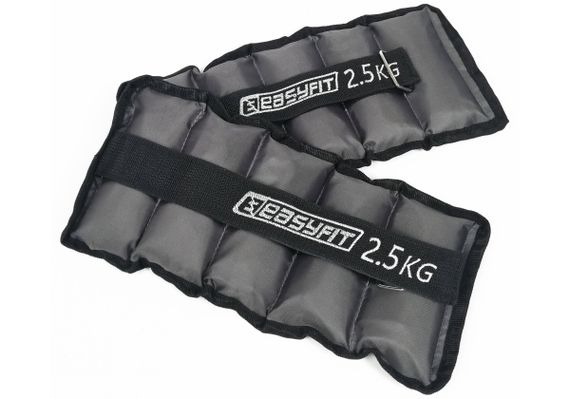 Обтяжувачі EasyFit 2 х 2,5 кг для ніг та рук з металом (EF-AWTМ-250)