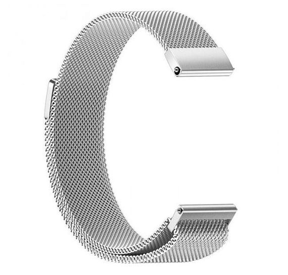 Миланский сетчатый ремешок для часов Samsung Galaxy Watch Active (SM-R500) / Active 2 (SM-R820/R830) - Silver | Зображення 1