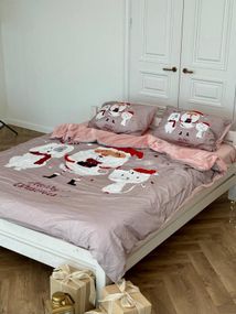 Постельное белье полуторное Dushka Home Сатин Плюш 21355 160х215 см