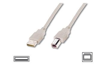 Кабель ASSMANN USB 2.0 (AM/BM) 1.8m, biege (AK-300102-018-E)