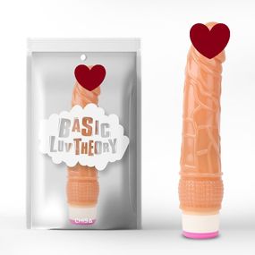 Вібратор реалістичний Chisa Basic Luv Theory на батарейках, бежевий Sex Aura