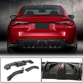 Дифузор заднього бампера V4 (для G82/G83, Карбон) для BMW 4 серія G22/23/26 2020- рр