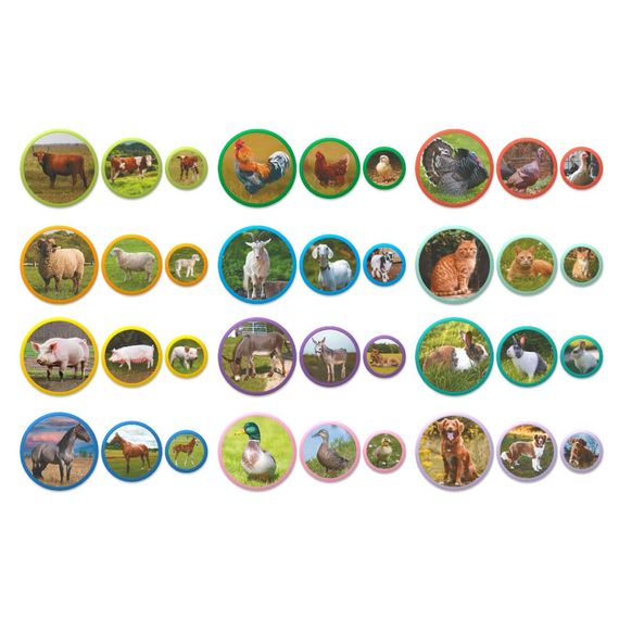Дитячий магнітний набір Монтесорі "Родини тварин: ферма" 200271, 36 елементів | Зображення 2