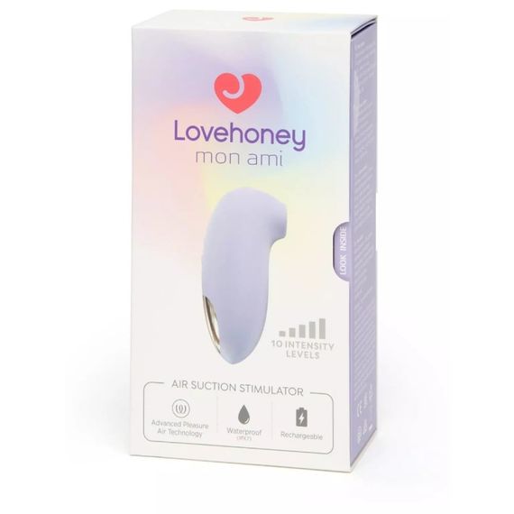 Вакуумный стимулятор клитора Lovehoney Mon Ami Pleasure Air, лиловый Sex Aura | Зображення 8