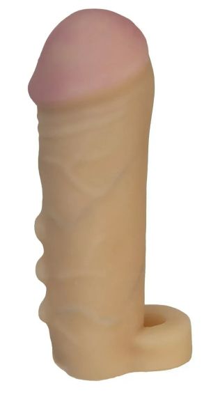 Подовжуюча насадка - презерватив EGZO Ciberskin ES002 ( 15 см х 3 см ) Sex Aura | Зображення 1