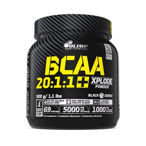 Амінокислоти Olimp BCAA 20:1:1 Xplode Powder 500 г, фруктовий пунш